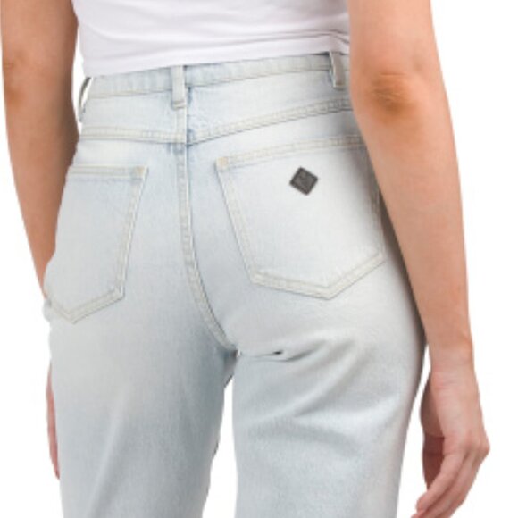 NEW ABRAND Venice Straight Leg Jeans in Bleached Blue for women 725 2m1 - Picture 4 of 4